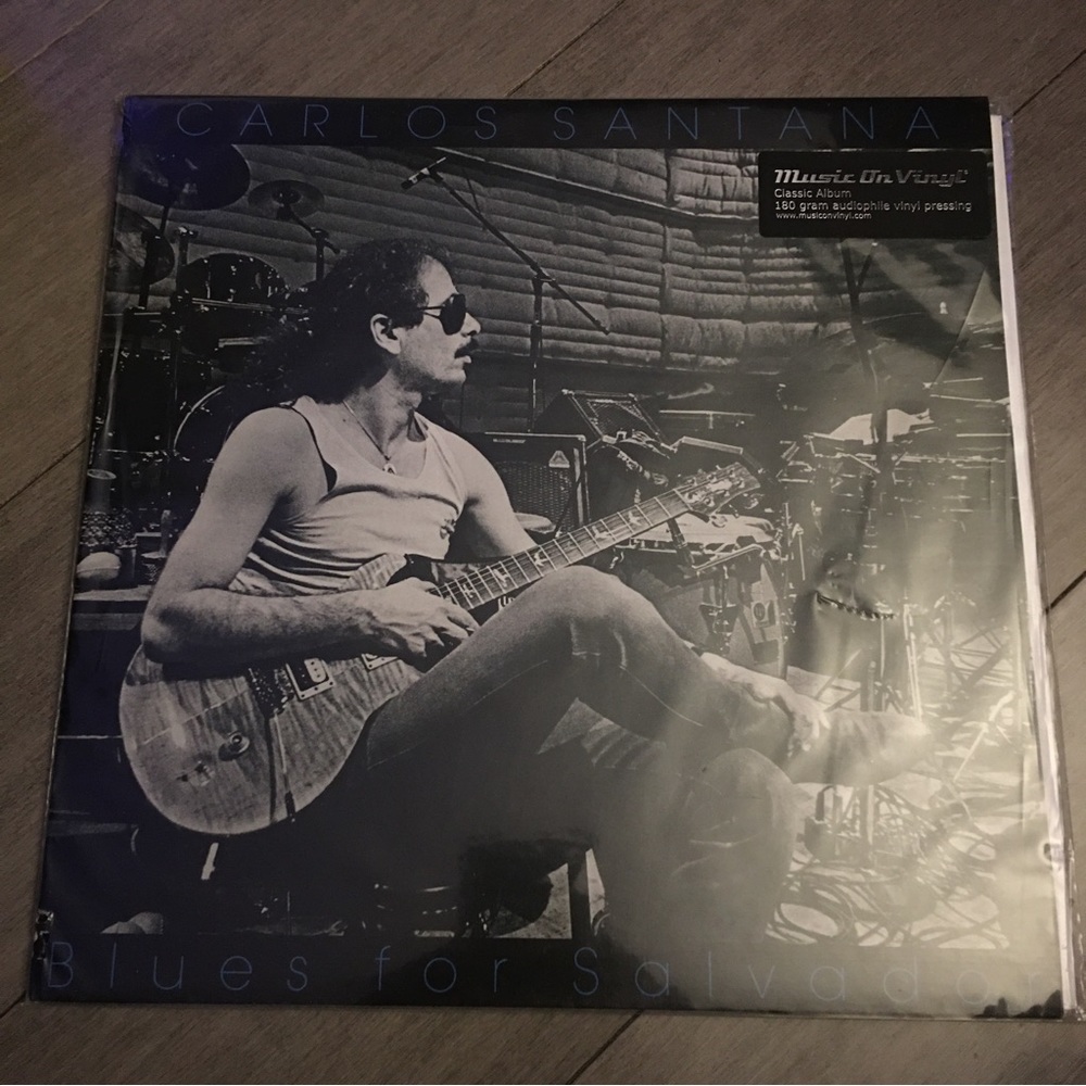 CARLOS SANTANA “BLUES FOR SALVADOR” VINY RECORD : NEW SEALED : AUDIO FILE PRESS